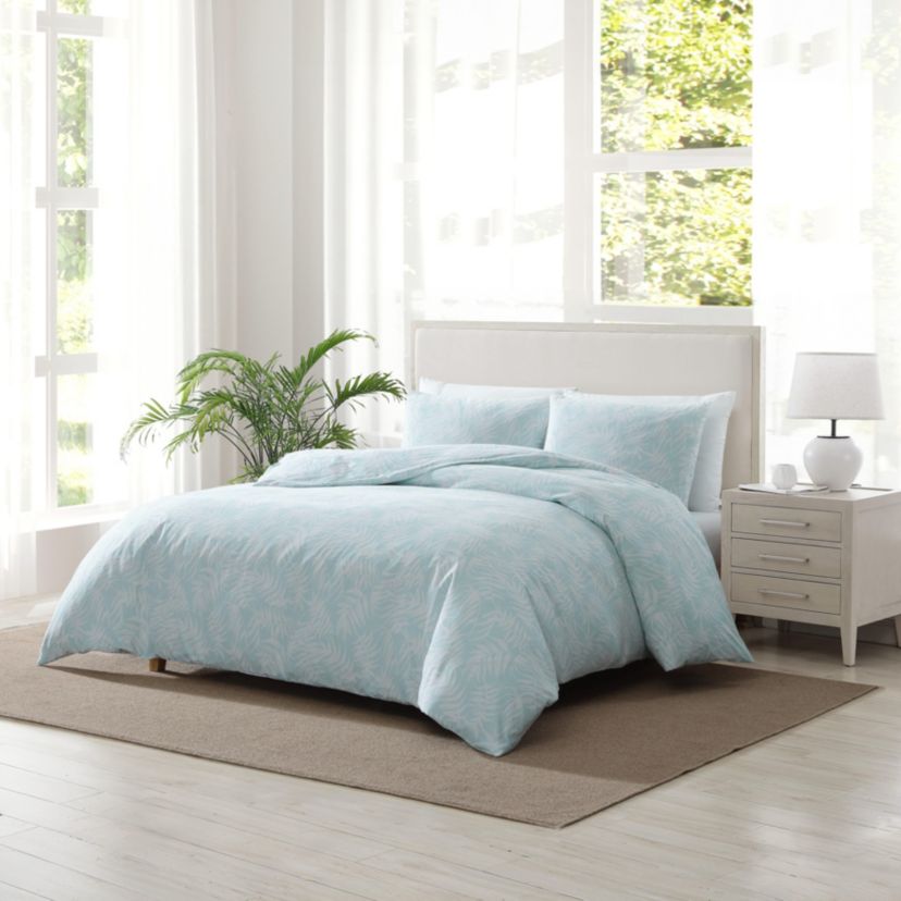 Art Of Palms Cotton Duvet Cover Set