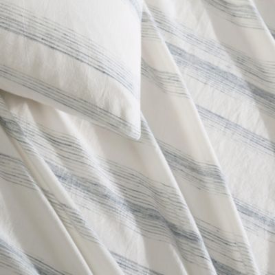 Strie Stripe Cotton Comforter-Sham Set