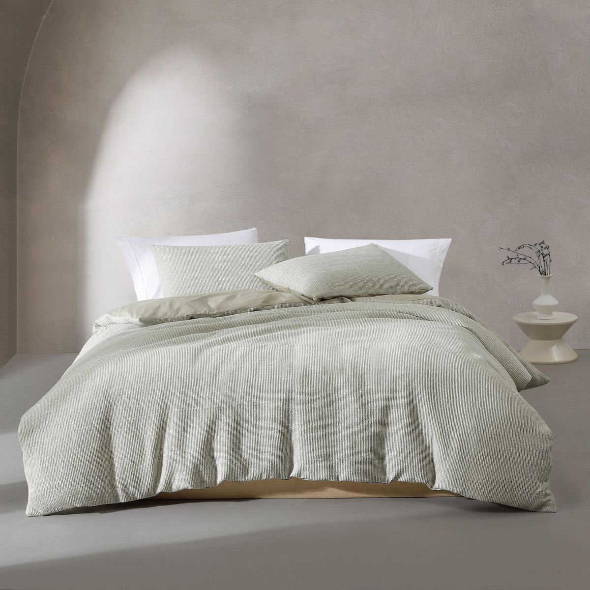 Microwaffle Cotton Duvet Cover Set