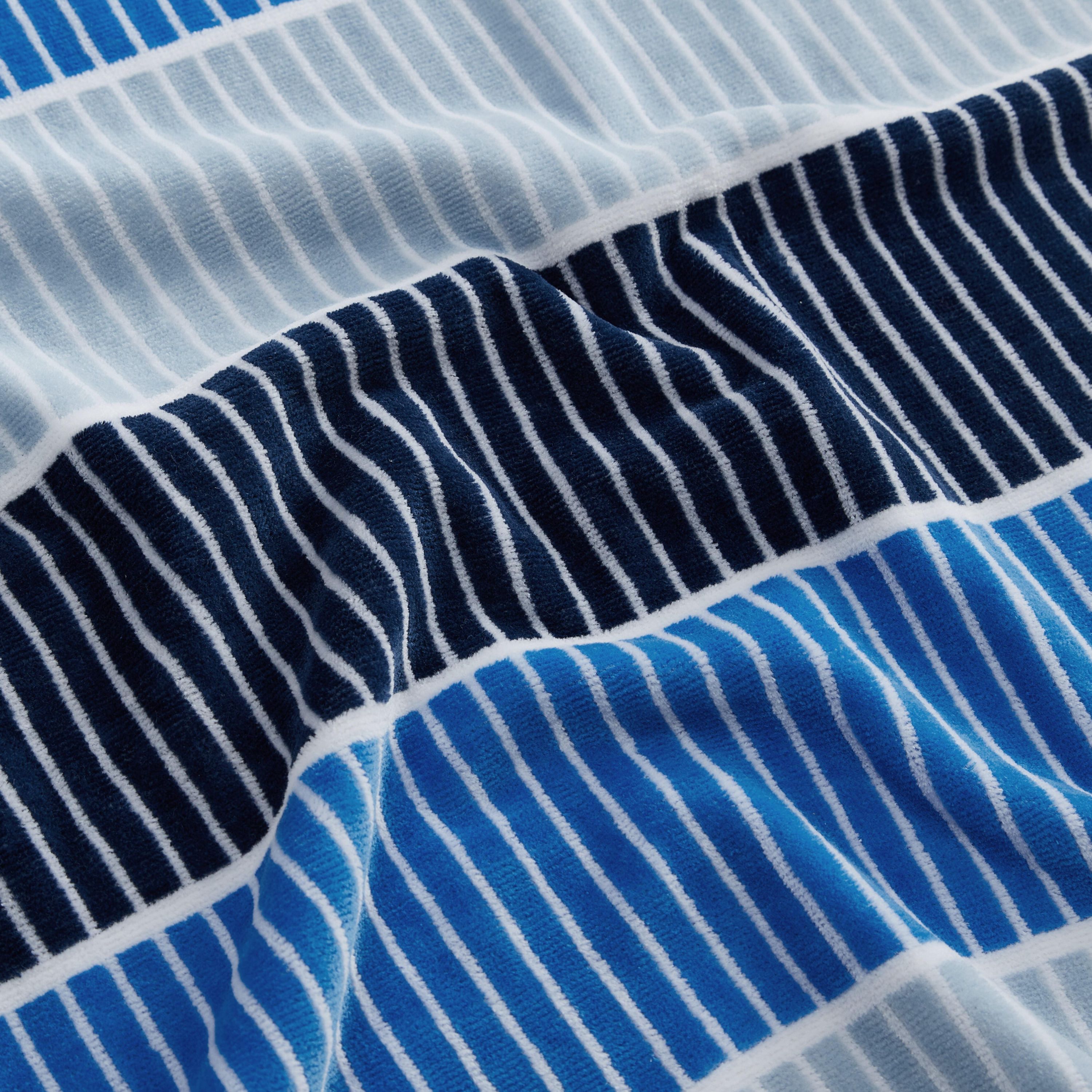 Blocked  Beach Towel Yarn-Dye Stripe