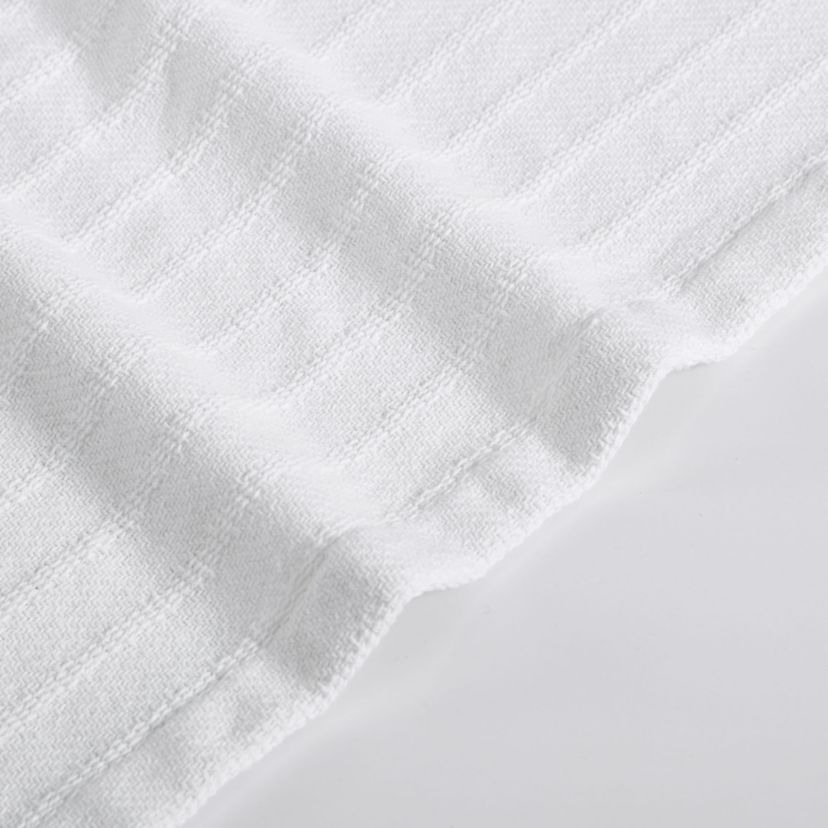 All Over Rib Cotton Blanket