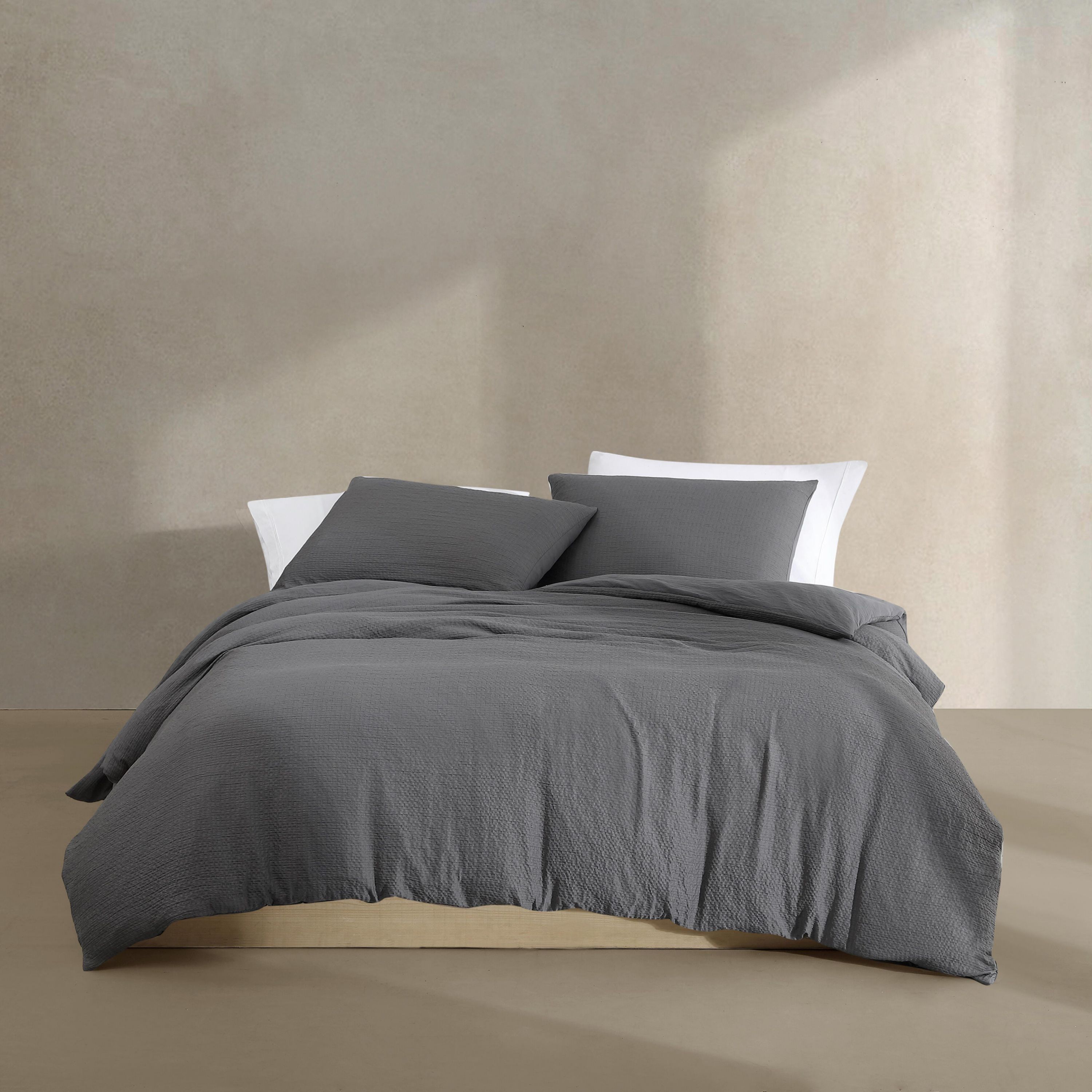 Seersucker Microfiber Duvet Cover Set
