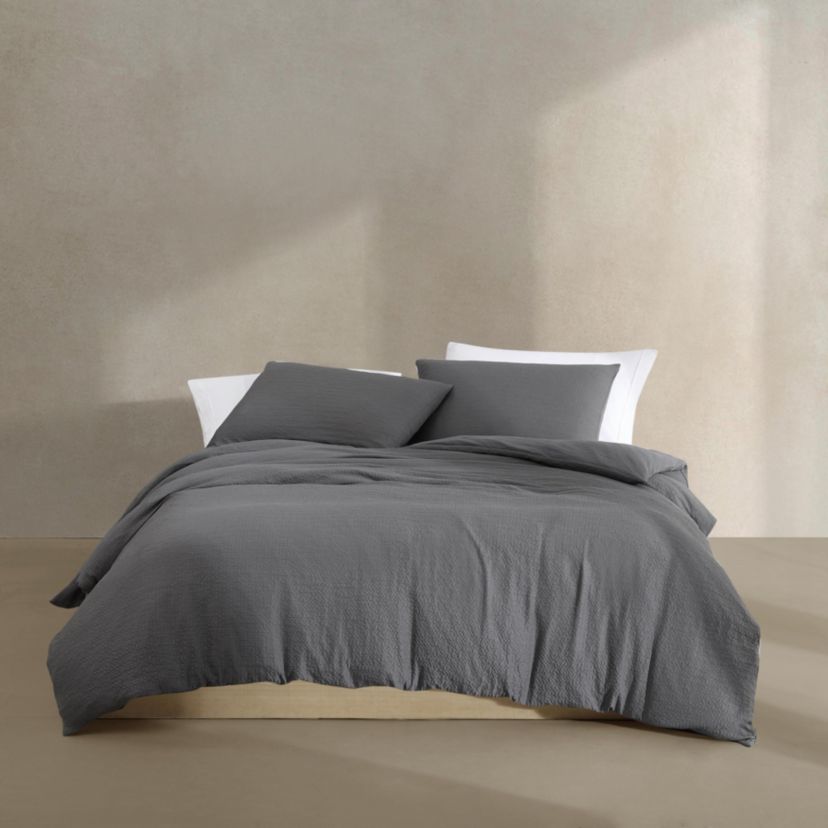 Seersucker Microfiber Duvet Cover Set