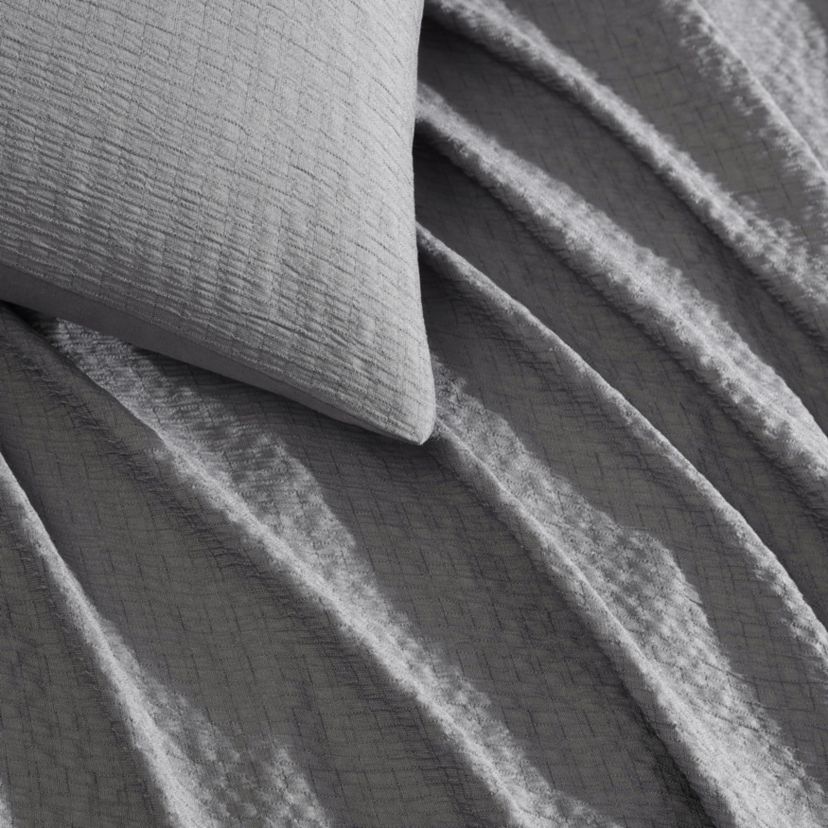 Seersucker Microfiber Duvet Cover Set