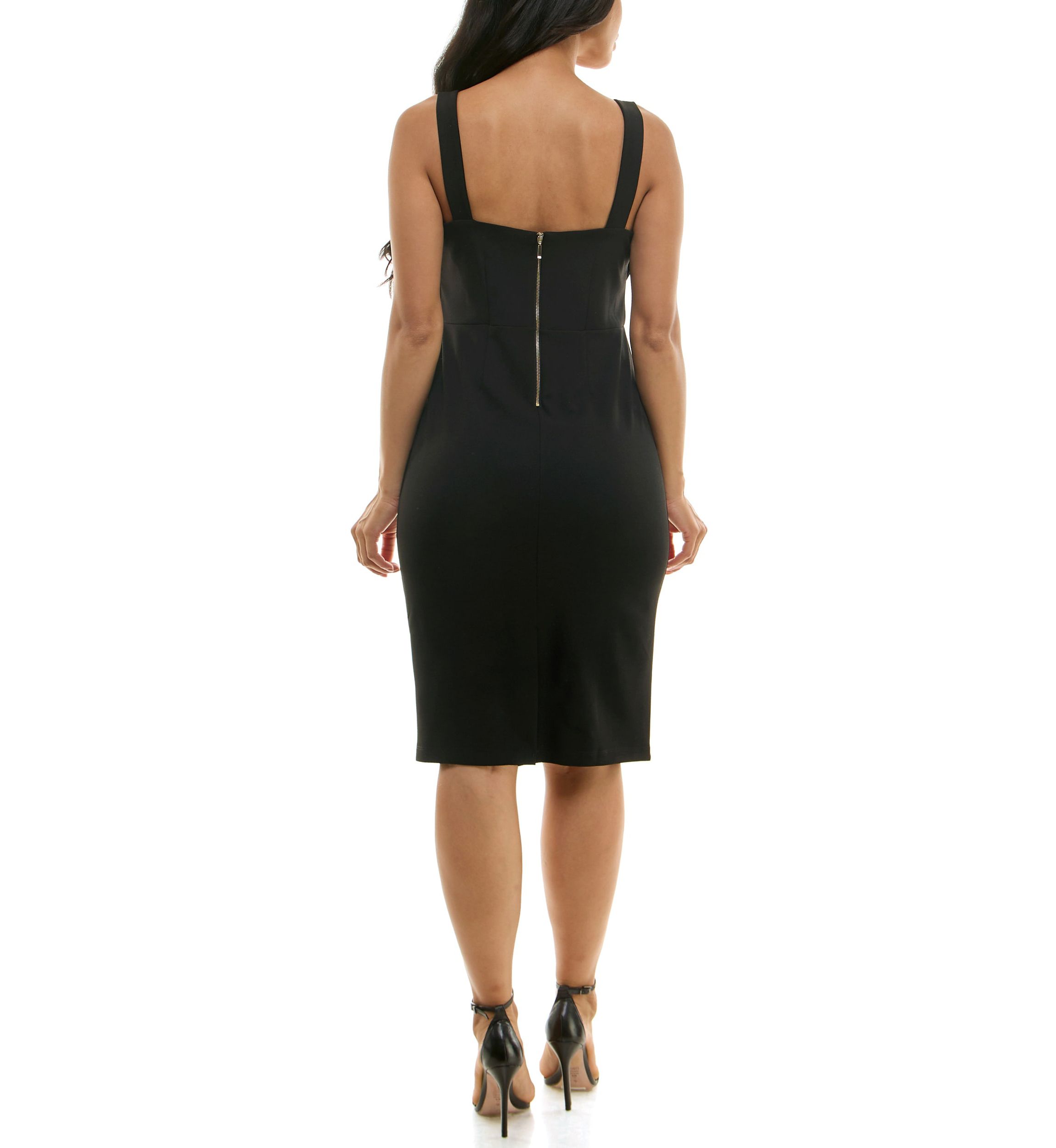 Column Dress With Large Bow