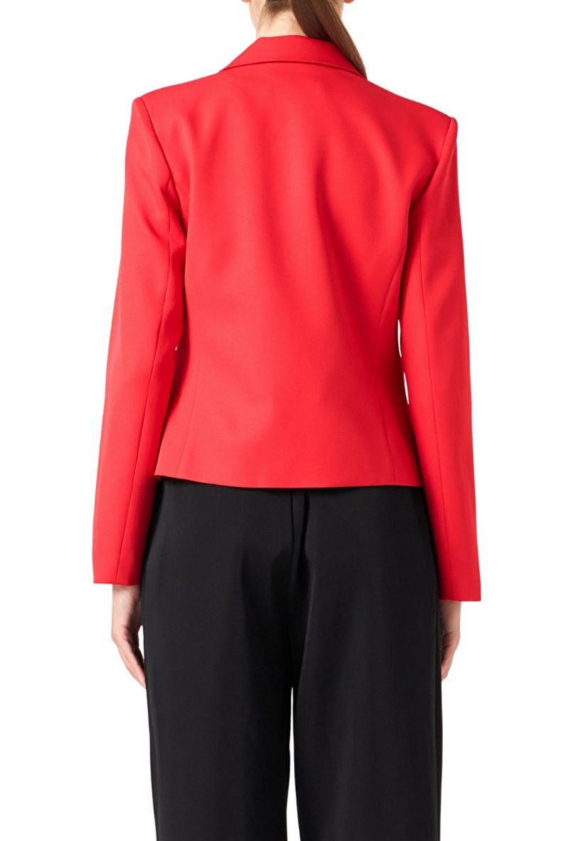 Bow Contrast Blazer