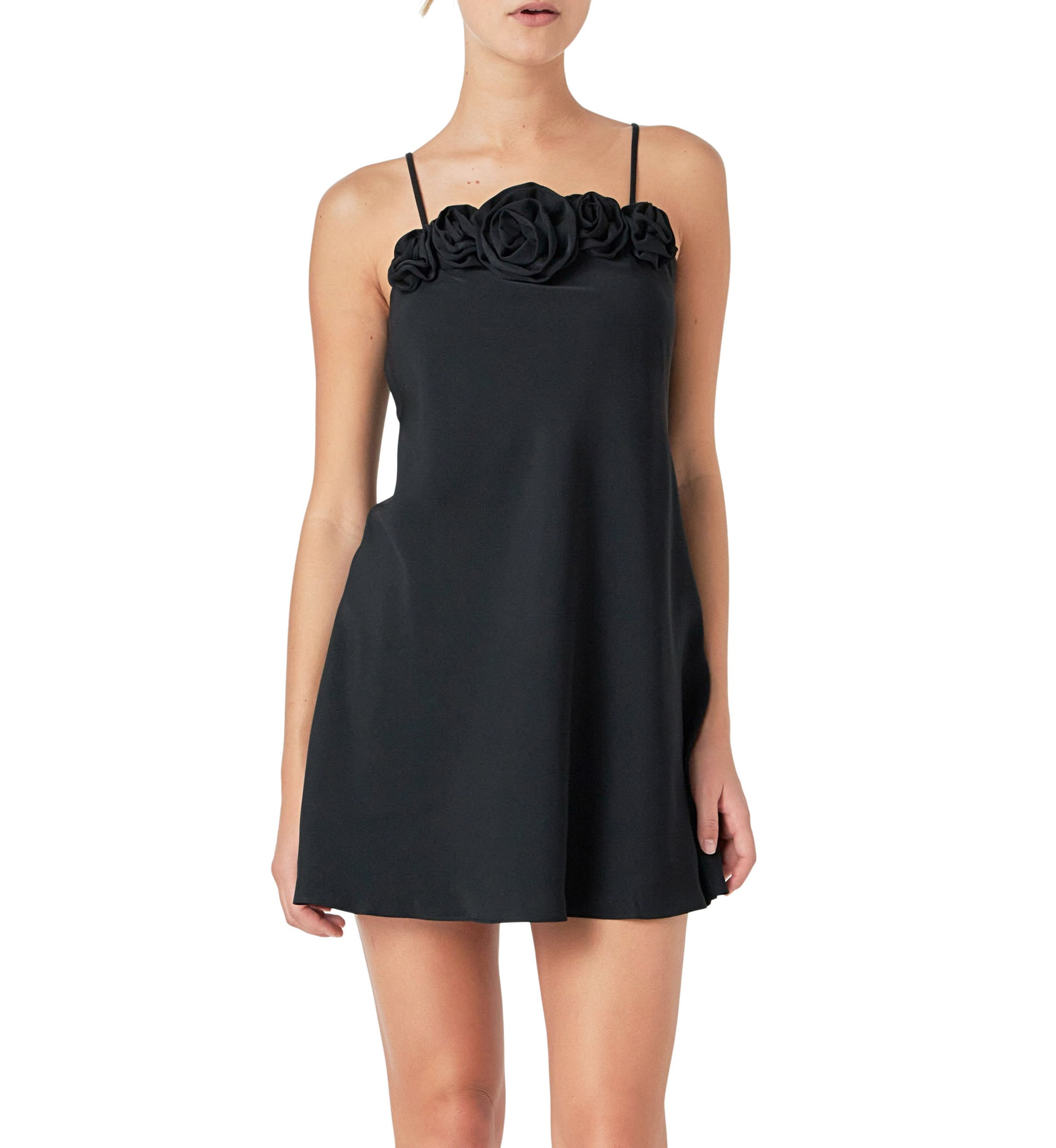 Corsage Mini Dress