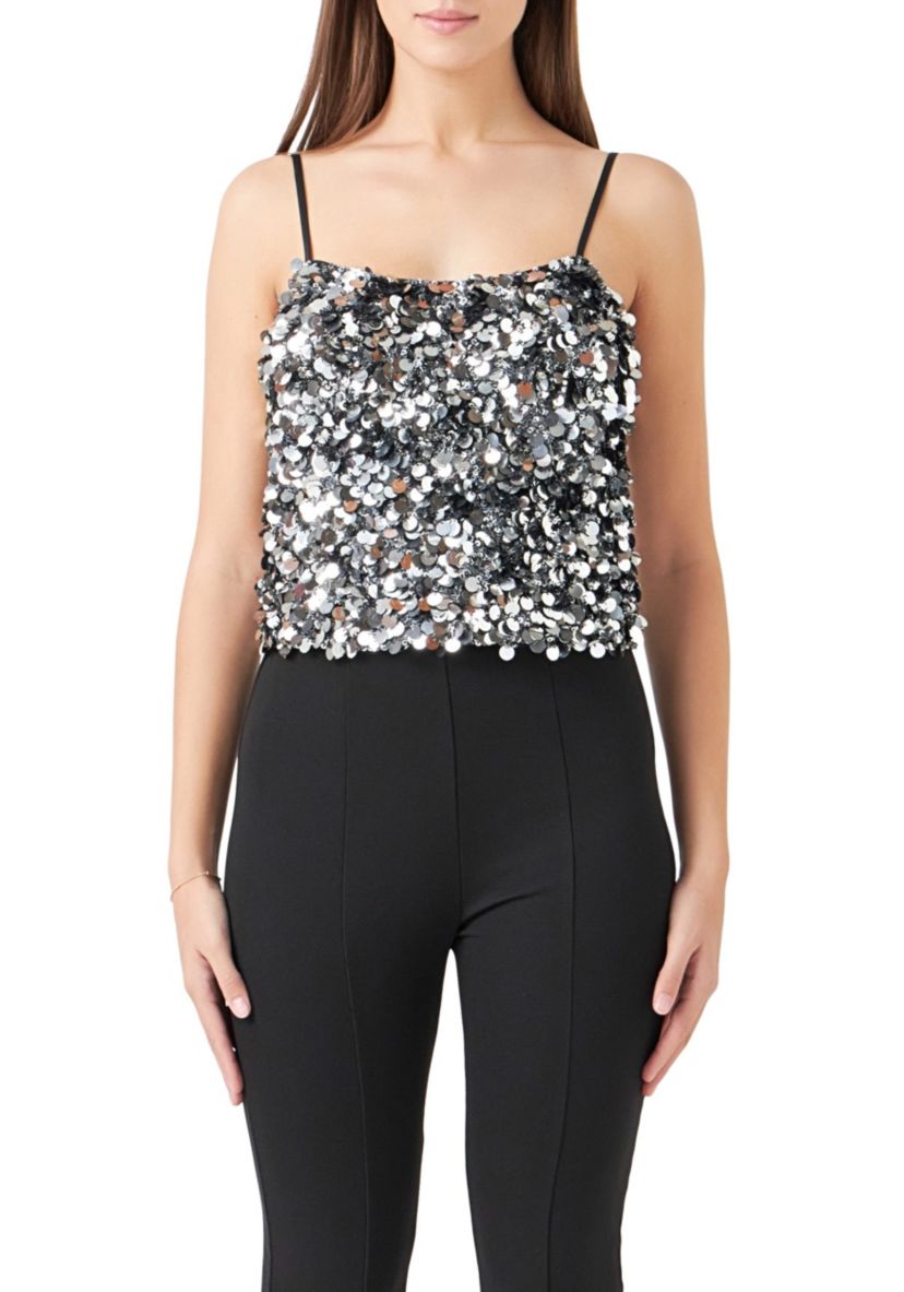 Stretched Sequin Top