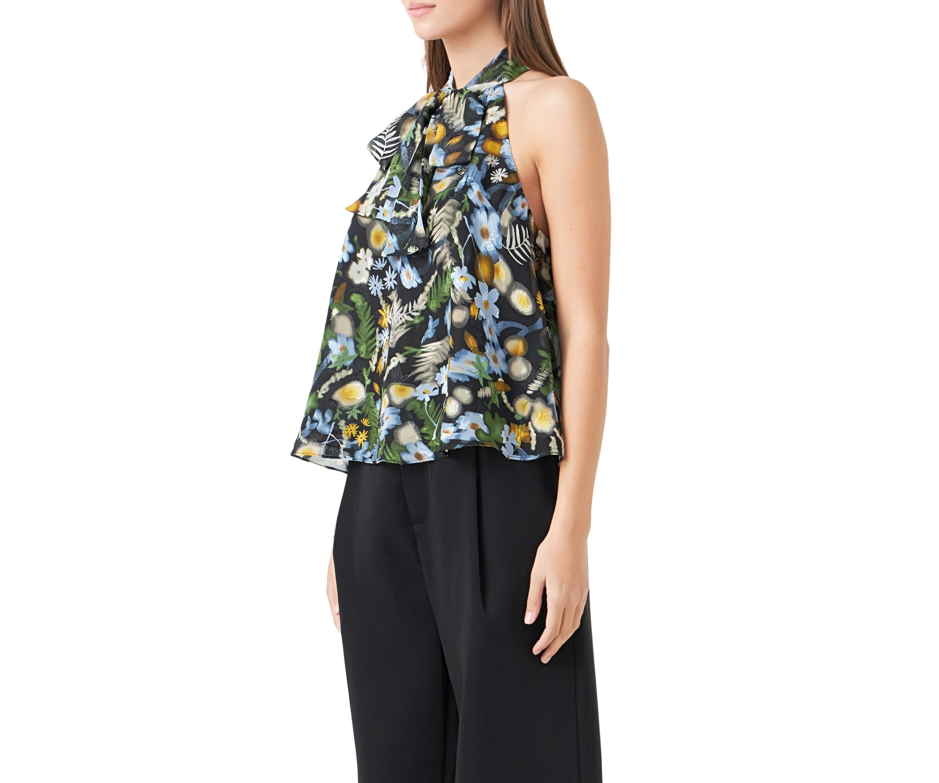 Floral Halter Top