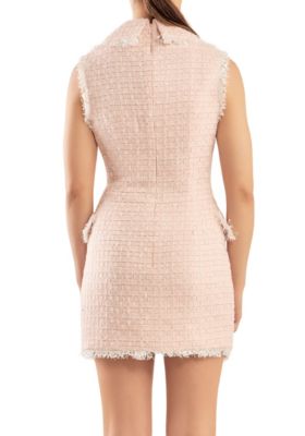 Check Tweed Mini Dress