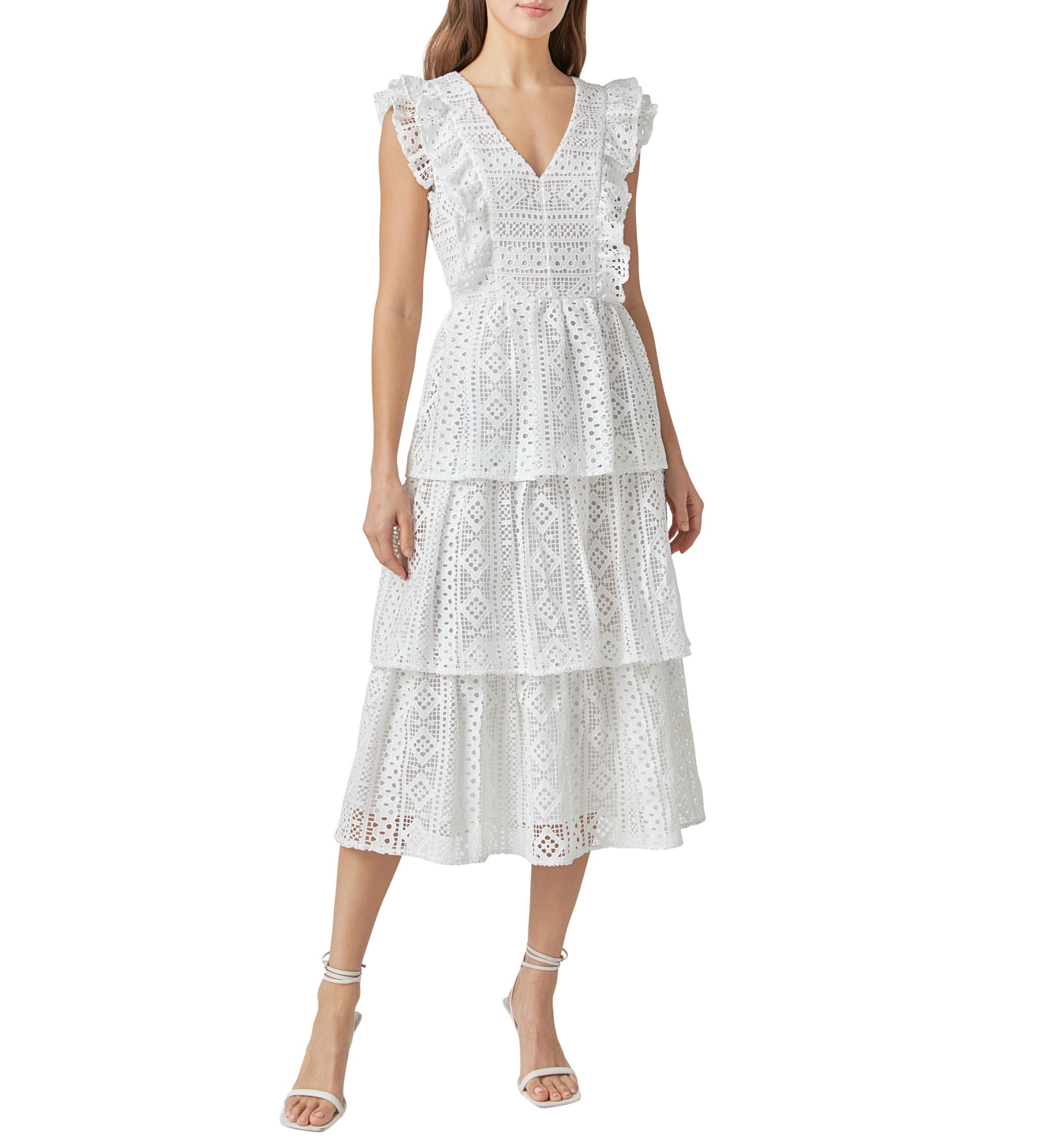 Spaghetti Smocked Tiered Mini Dress