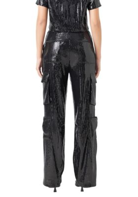 Women's Sequined Cargo Pants