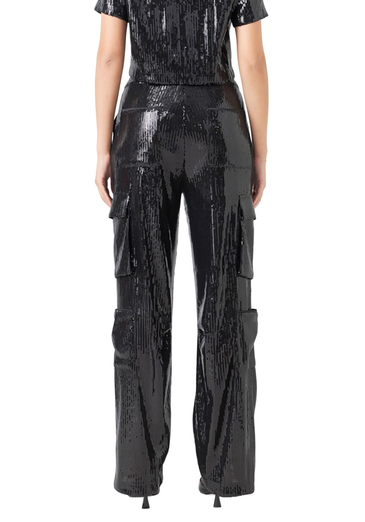 Sequins Cargo Pants