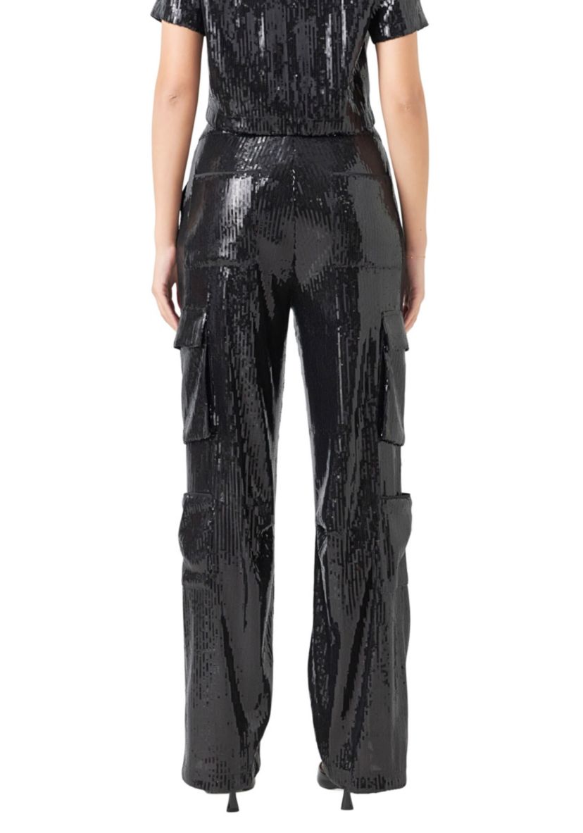 Sequins Cargo Pants