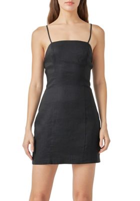 Cross Back Strappy Mini Dress