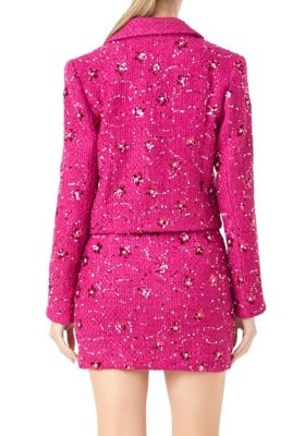 Sequins Cropped Blazer