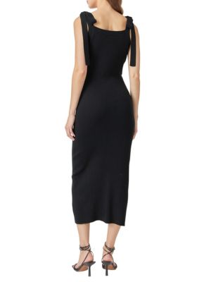 Women's Solid Knit Midi Dress