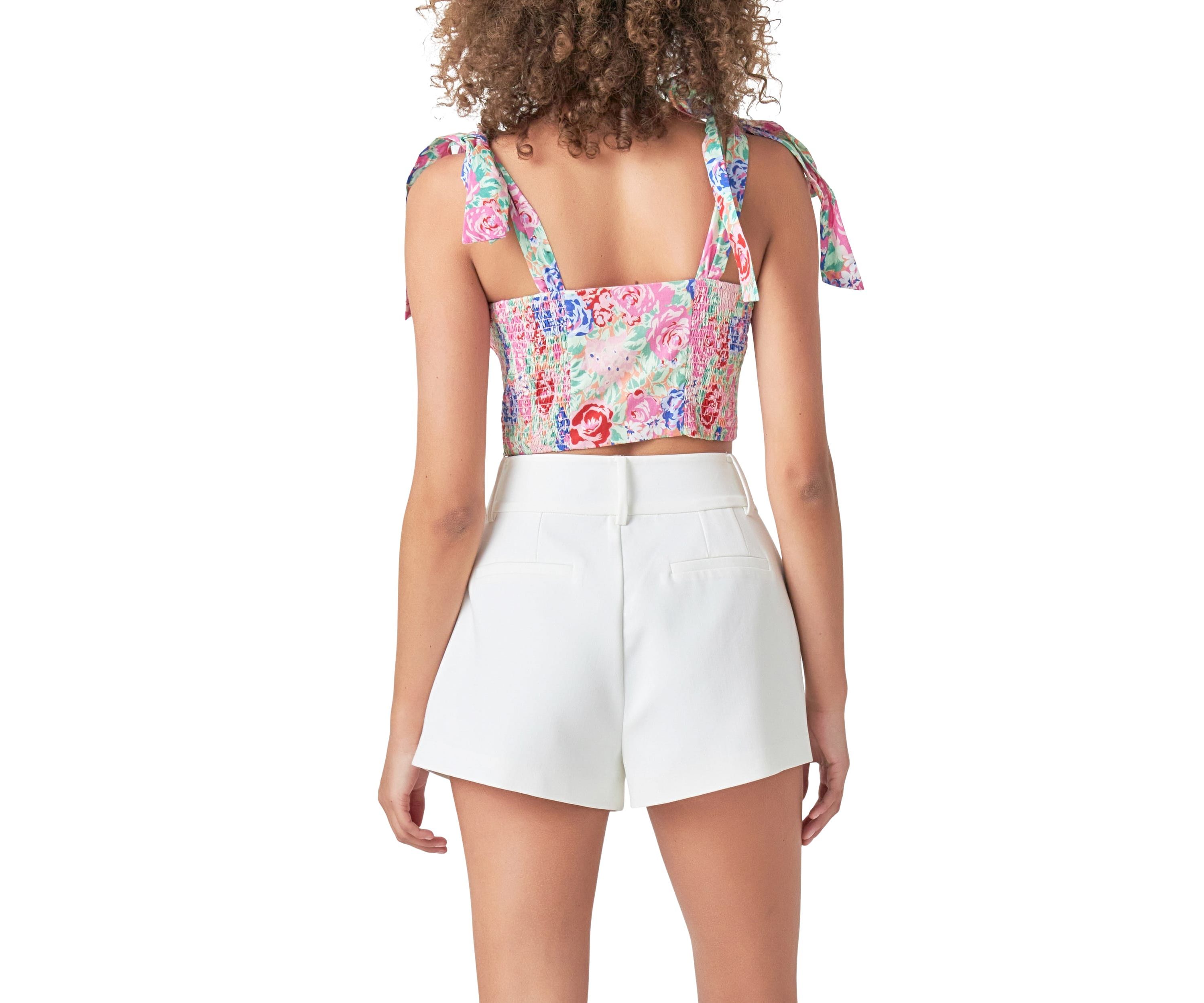 Cotton Floral Print Top