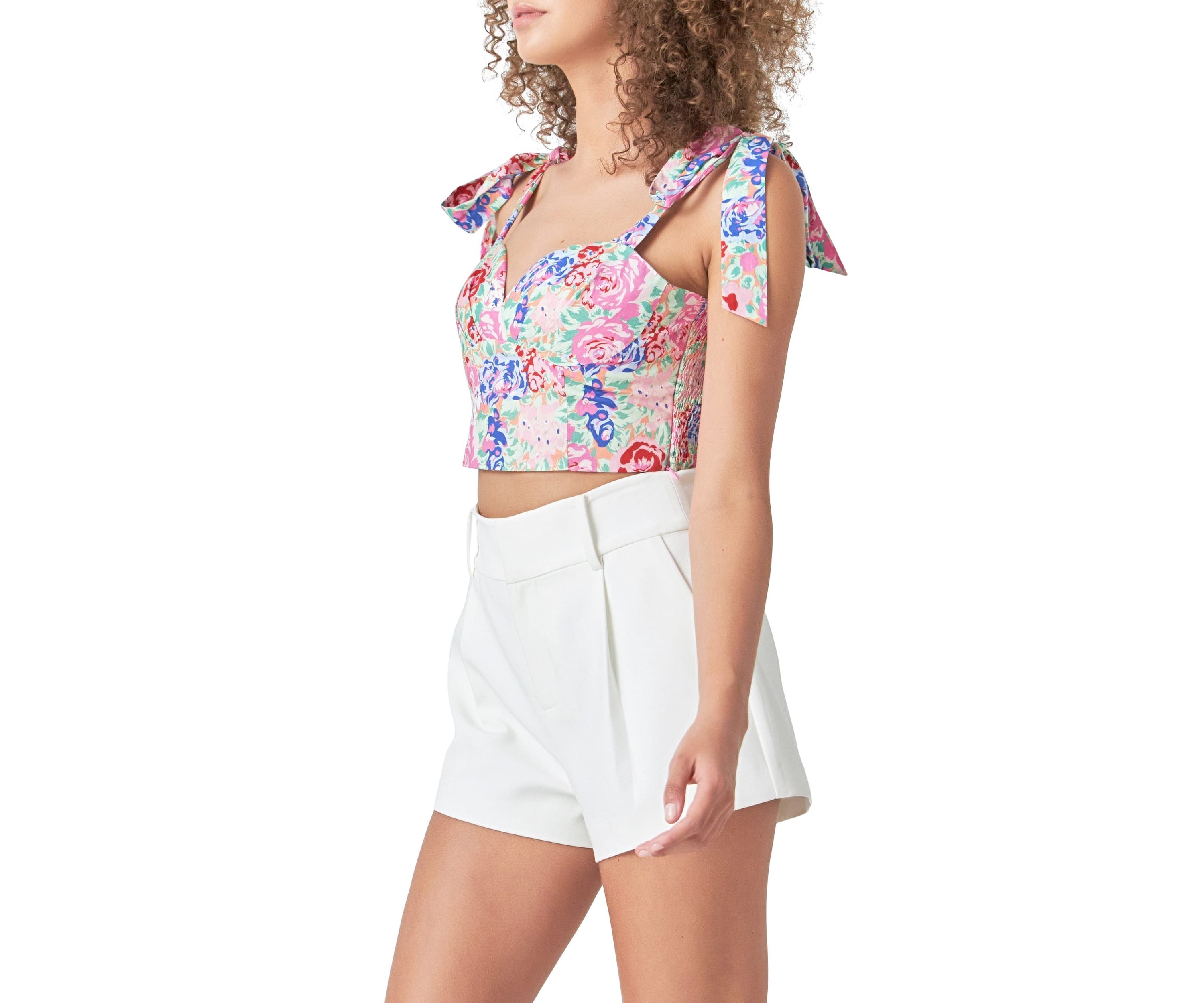 Cotton Floral Print Top