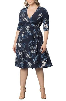 Women's Plus Signature Print Wrap Dress