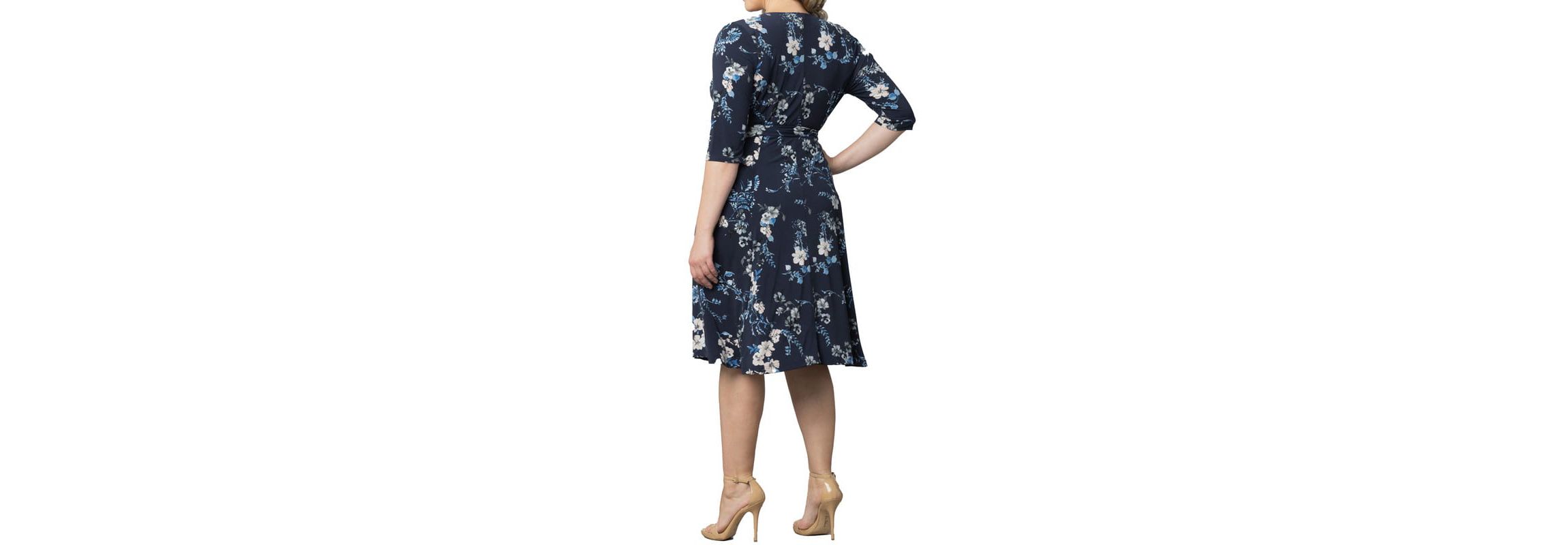 Womens Plus Size Signature Print Wrap Dress