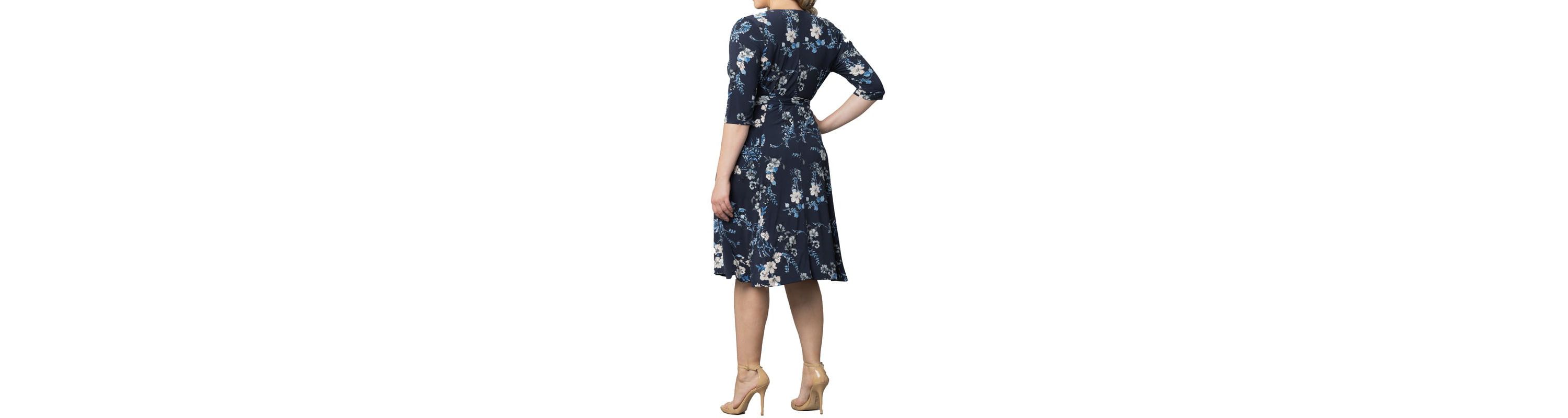 Womens Plus Size Signature Print Wrap Dress