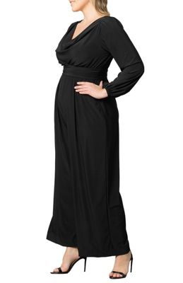 Women's Plus Natalia Cowl Neck Wide Leg Jumpsuit