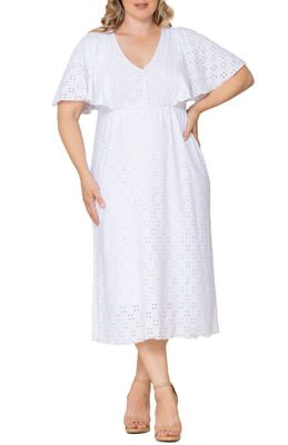 KIYONNA Women's Plus Size Lucy Eyelet Dress