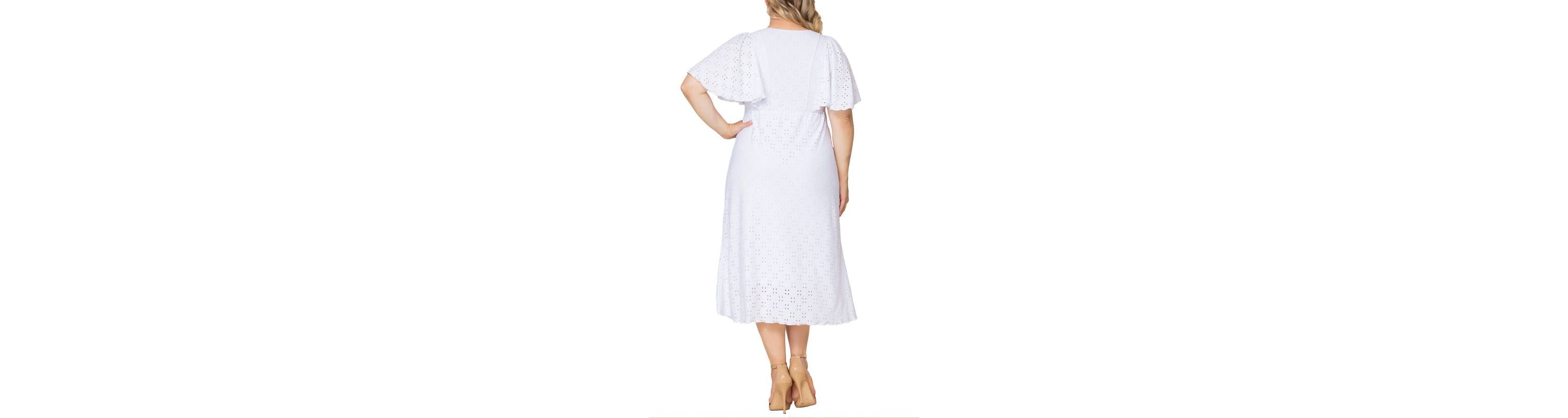 Womens Plus Size Lucy Eyelet Dress