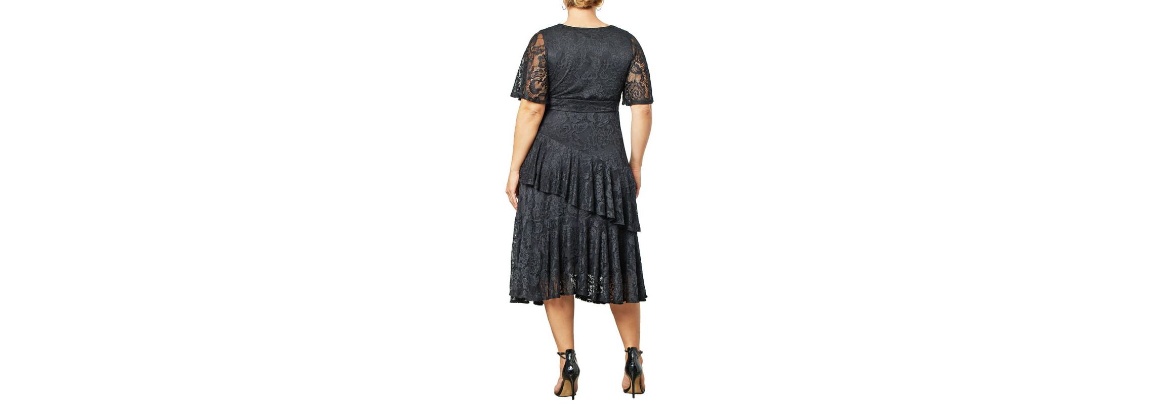 Womens Plus Size Lace Affair Tiered Cocktail Dress
