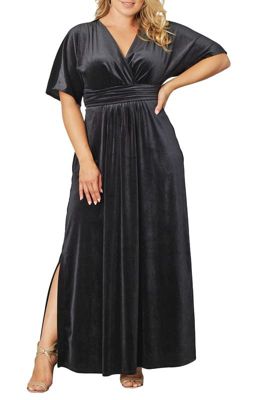 KIYONNA Women's Plus Size Verona Velvet Evening Gown, 1X