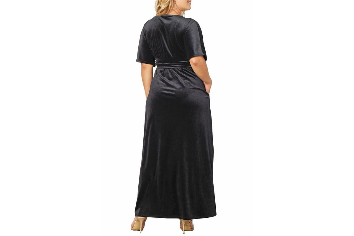 Womens Plus Size Verona Velvet Evening Gown