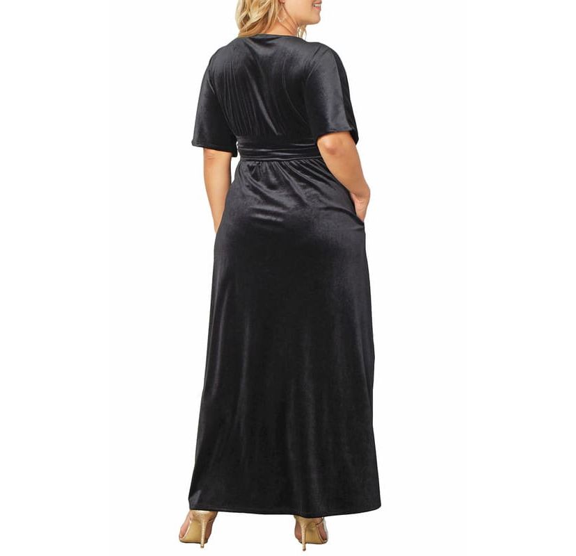 Womens Plus Size Verona Velvet Evening Gown