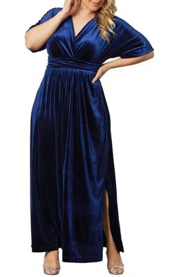 Women's Plus Verona Velvet Evening Gown