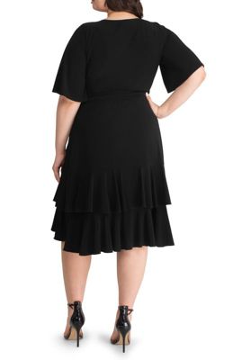 Women's Plus Miranda Ruffle Wrap Dress