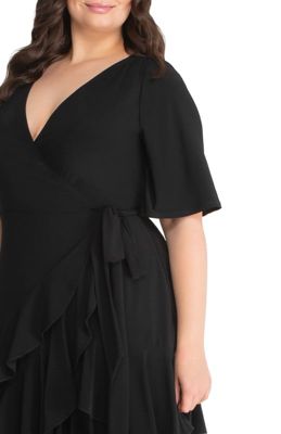 Women's Plus Miranda Ruffle Wrap Dress