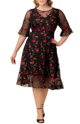 green emerald velvet dress Wildflower Romance Embroidered Maxi Dress