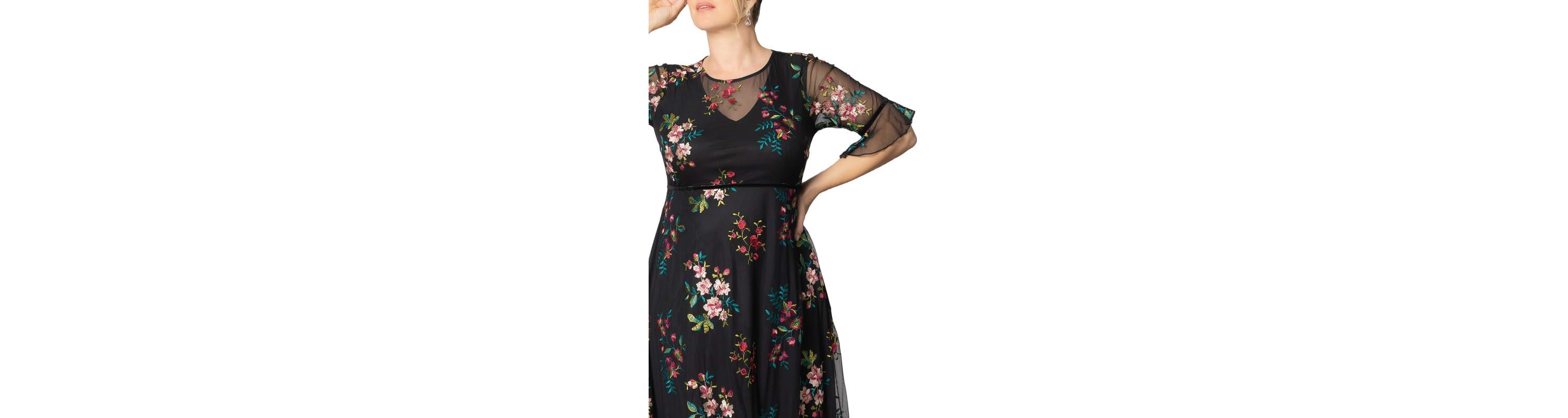 Womens Plus Size Wildflower Embroidered Floral Mesh Cocktail Dress