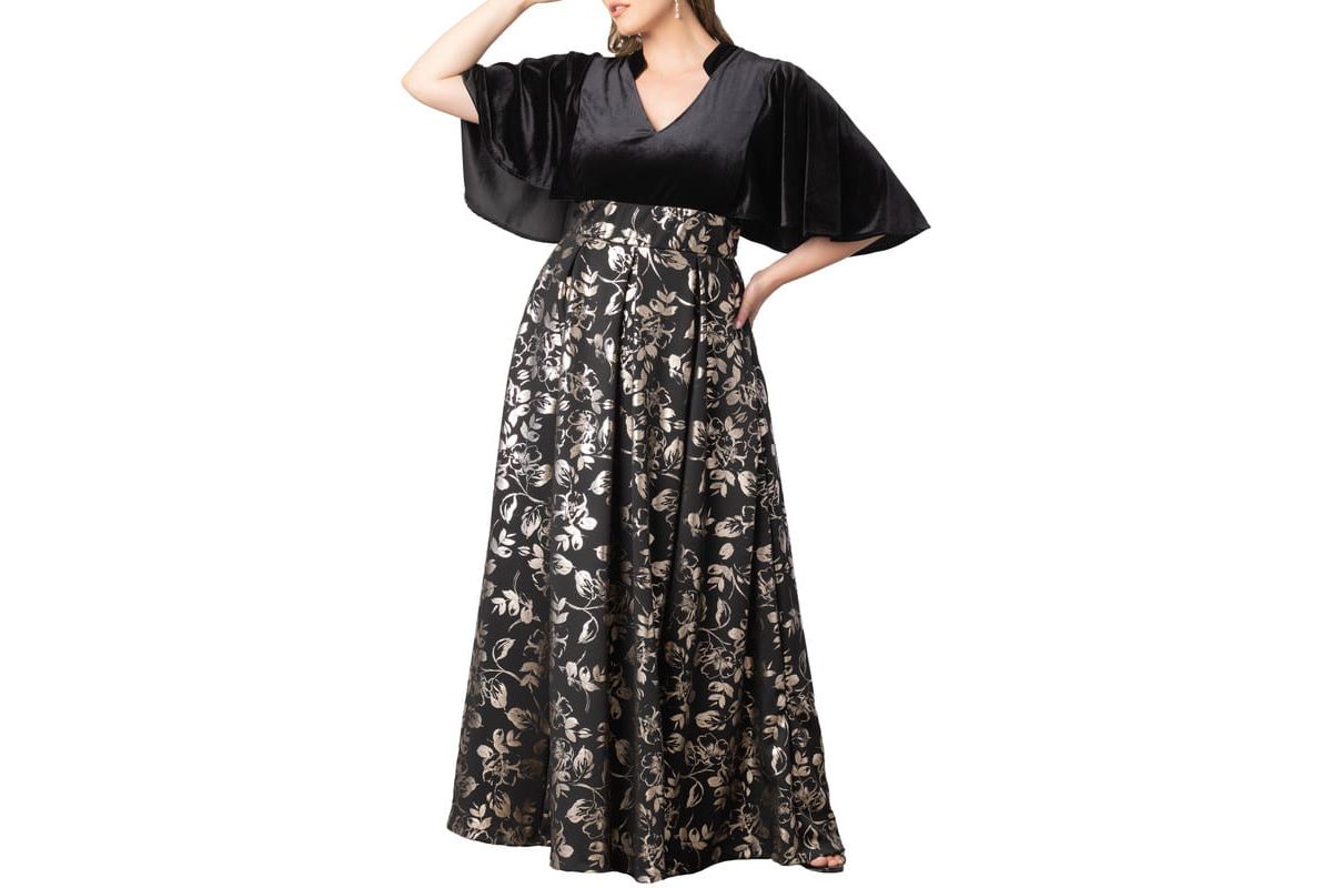 Womens Plus Size Radiant Opulence Evening Gown