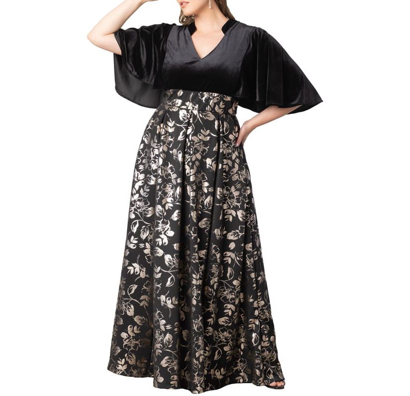 Womens Plus Size Radiant Opulence Evening Gown
