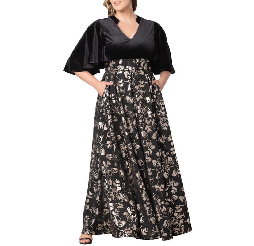 Womens Plus Size Radiant Opulence Evening Gown