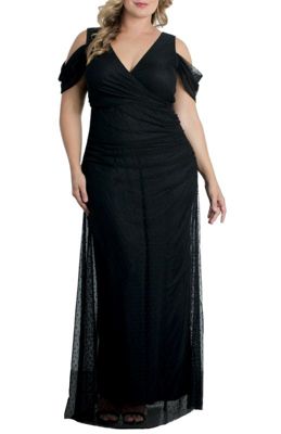 KIYONNA Women's Plus Size Seraphina Mesh Gown