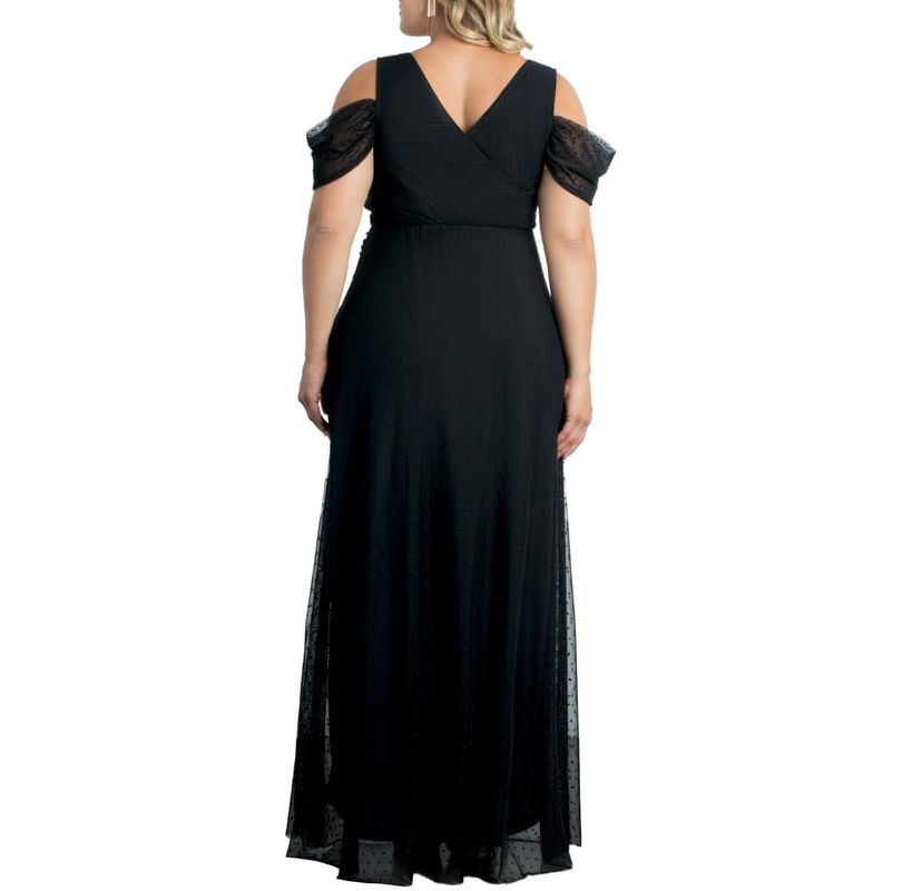 Womens Plus Size Seraphina Mesh Gown