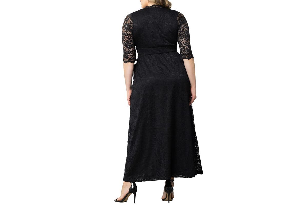 Womens Plus Size Maria Lace Evening Gown