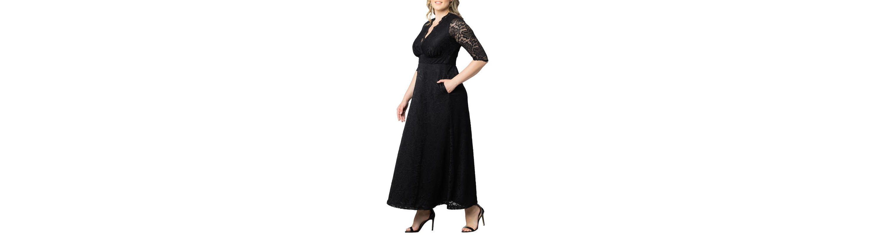 Womens Plus Size Maria Lace Evening Gown
