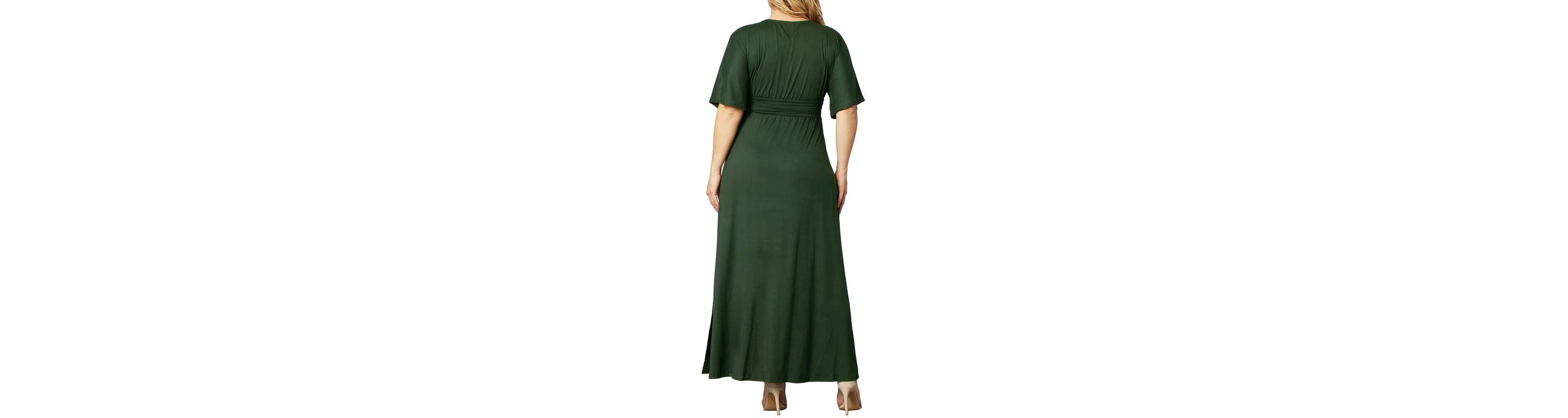 Womens Plus Size Vienna Kimono Sleeve Long Maxi Dress