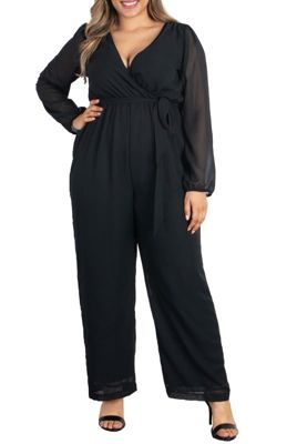 KIYONNA Women's Plus Size Celina Chiffon Jumpsuit