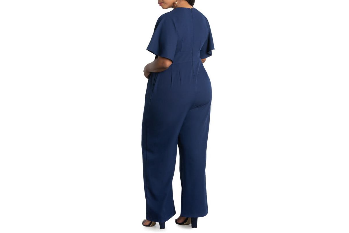 Womens Plus Size Charisma Crepe Jumpsuit