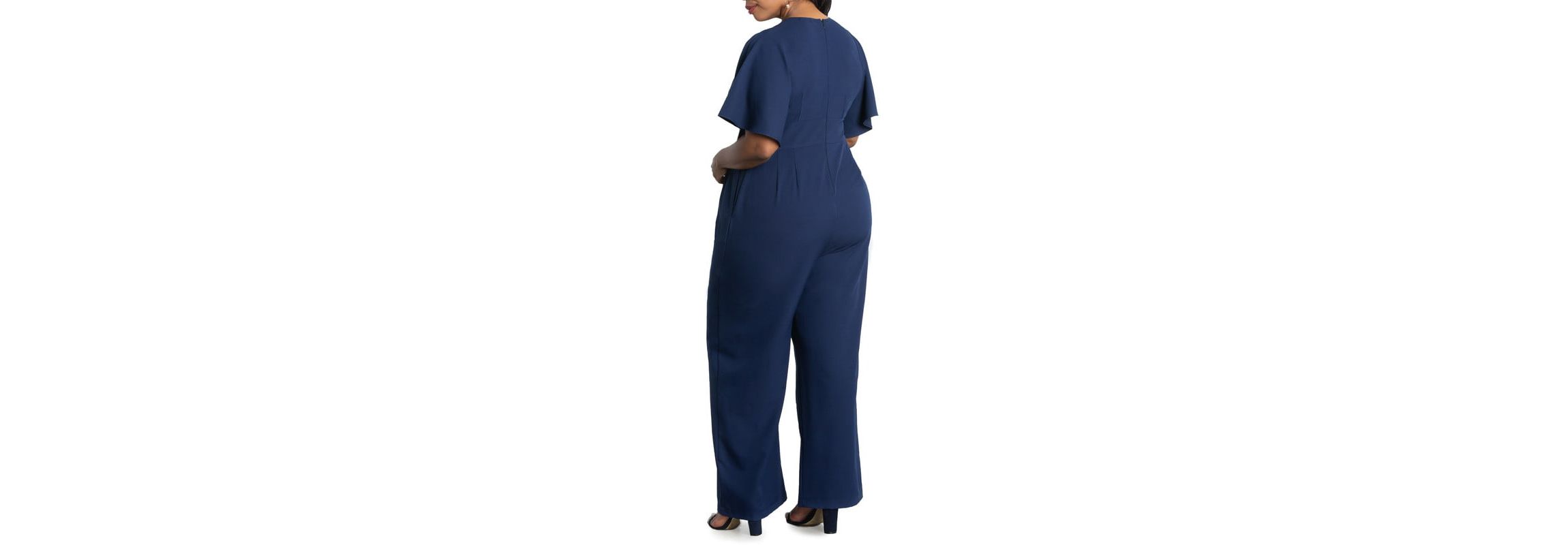 Womens Plus Size Charisma Crepe Jumpsuit
