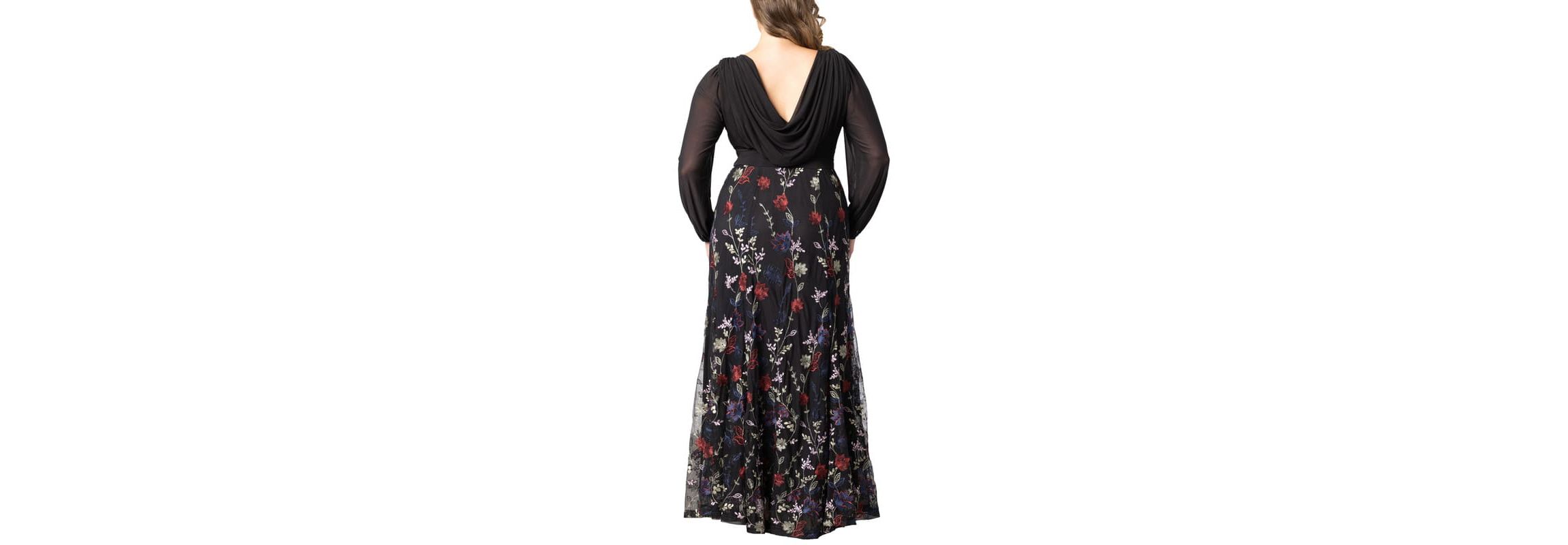 gold dresses plus size Aureliah Plus Size Gold Evening Maxi Dress– Hello Curve main image 1